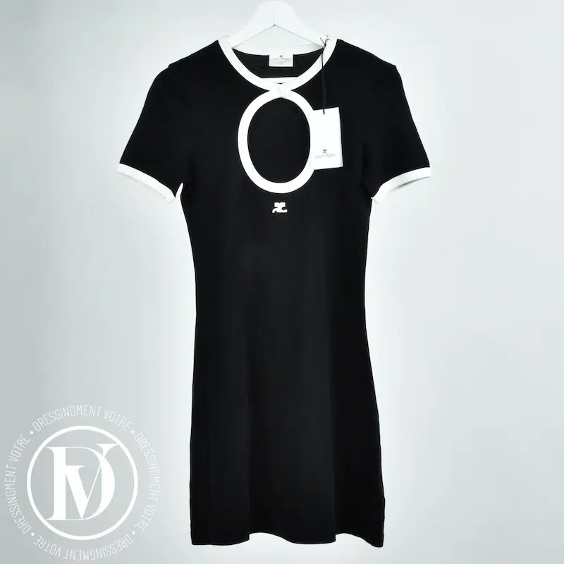 Robe Circle Dry noire t.M - Courrèges Robe Circle Dry noire t.M - Courrèges