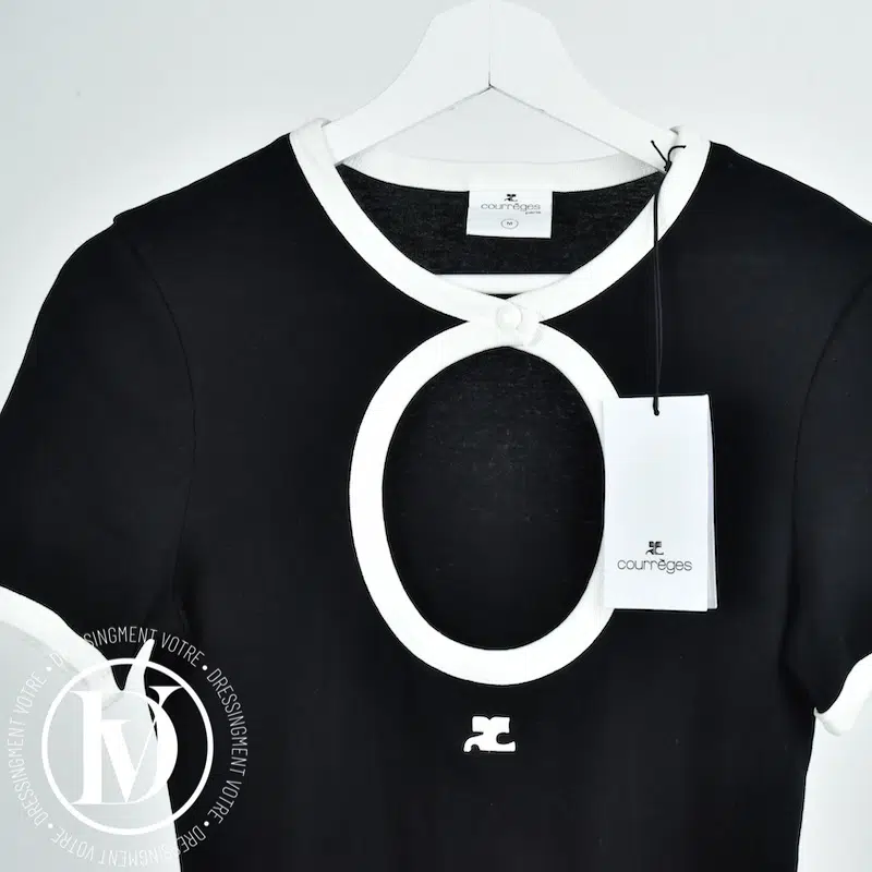 Robe Circle Dry noire t.M - Courrèges Robe Circle Dry noire t.M - Courrèges – Image 2