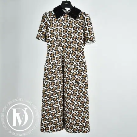 Robe longue multicolore t.38 - Fendi