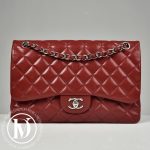 Sac Timeless Jumbo en cuir caviar rouge - Chanel Dressingment Votre