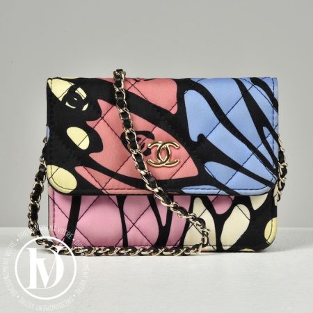 Petit sac WOC en tissu imprimé floral - Chanel