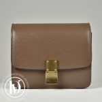 Sac Classic Box teen en cuir marron - Céline Dressingment Votre