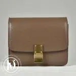 Sac Classic Box teen en cuir marron - Céline Dressingment Votre
