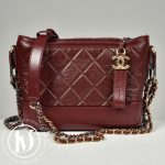 Sac Gabrielle PM en cuir bordeaux - Chanel Dressingment Votre