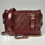 Sac Gabrielle PM en cuir bordeaux - Chanel Dressingment Votre