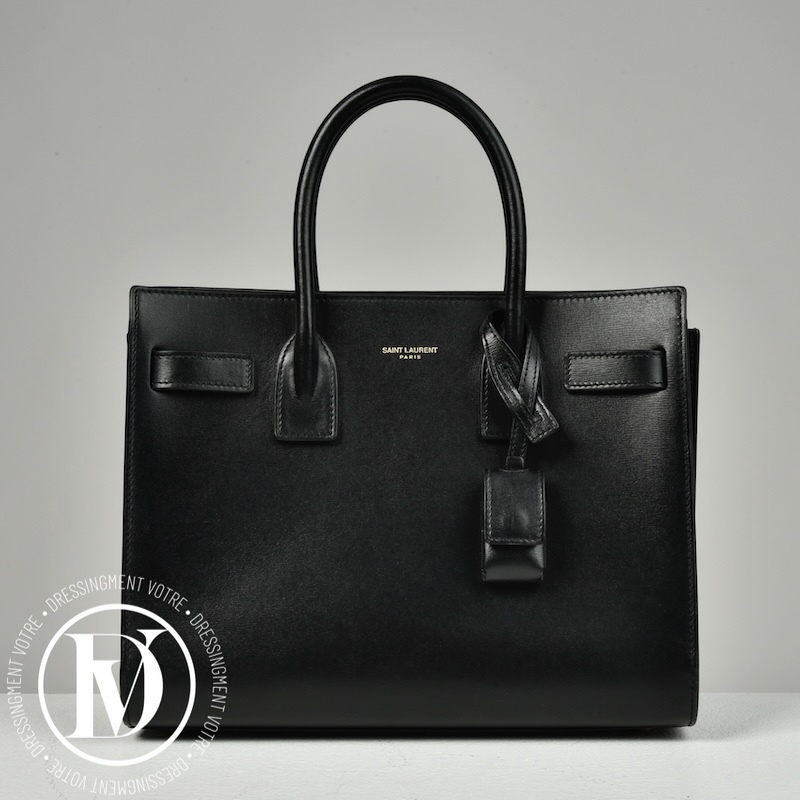Sac de Jour Baby en cuir lisse noir - Saint Laurent Dressingment Votre