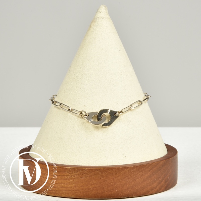 Bracelet Menottes R10 en or blanc - Dinh Van Dressingment Votre
