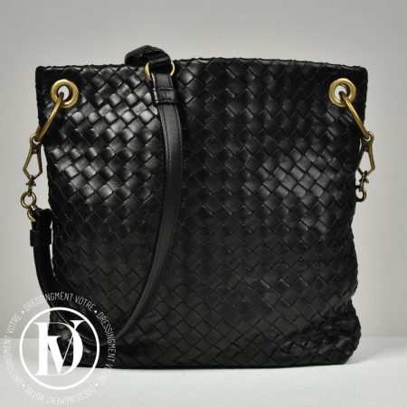 Sac en cuir intrecciato noir - Bottega Veneta