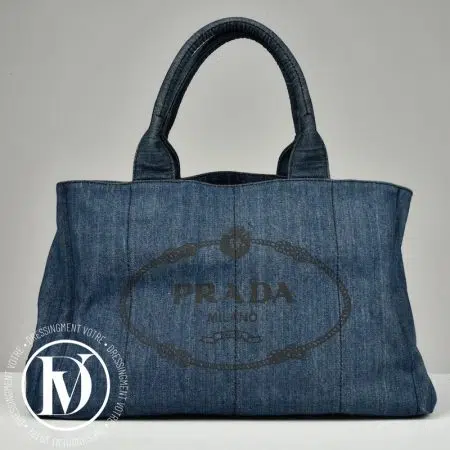 Sac cabas Canapa denim - Prada