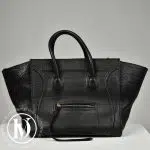 Sac cabas Phantom en cuir noir - Céline Dressingment Votre