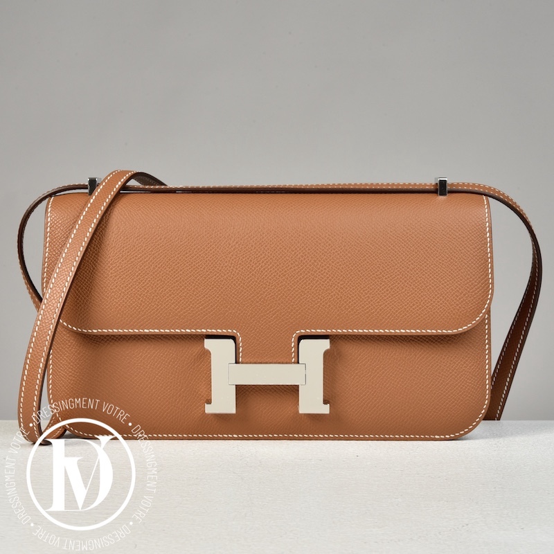 Sac Constance Élan en cuir épsom gold - Hermès Dressingment Votre