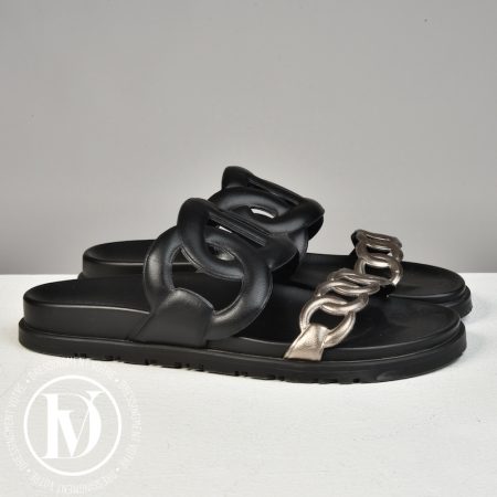 Sandales Extra en cuir bicolore p.37 - Hermès