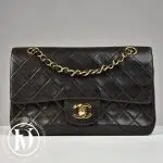 Sac Timeless 23 cm en cuir marron - Chanel Dressingment Votre