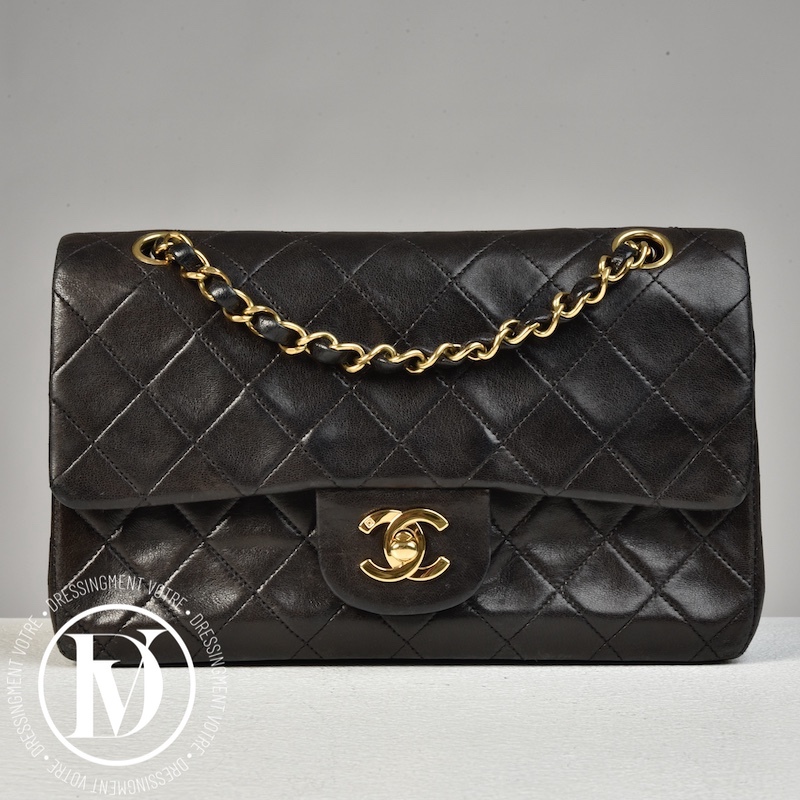 Sac Timeless 23 cm en cuir marron - Chanel Dressingment Votre