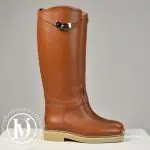 Bottes Faustine en cuir gold p.38 - Hermès Dressingment Votre