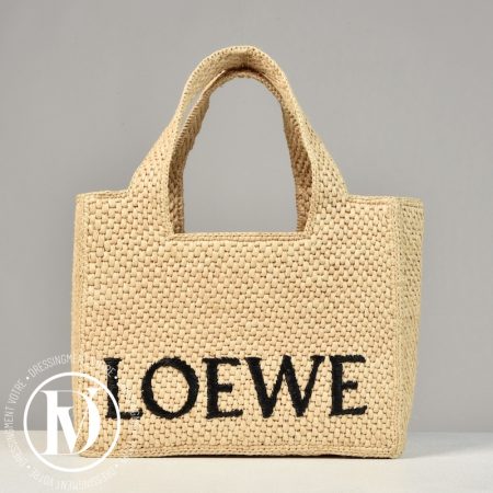Sac Font Tote PM en raphia - Loewe