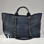 Cabas Deauville denim bleu - Chanel Dressingment Votre