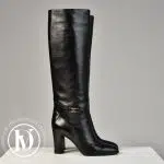 Bottes Claude en cuir noir p.38 - Céline Dressingment Votre