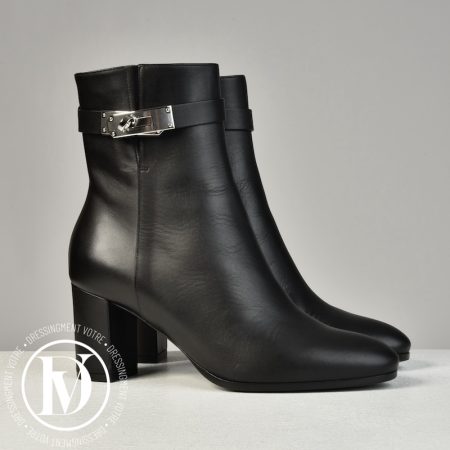 Bottines Saint Germain en cuir noir p.36 - Hermès