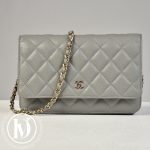 Wallet On Chain (WOC) cuir caviar gris - Chanel Dressingment Votre