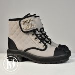 Bottines CC en toile greige p.36 - Chanel Dressingment Votre