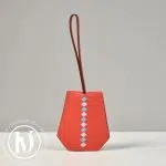 Porte-clés en cuir epsom rouge - Hermès Dressingment Votre