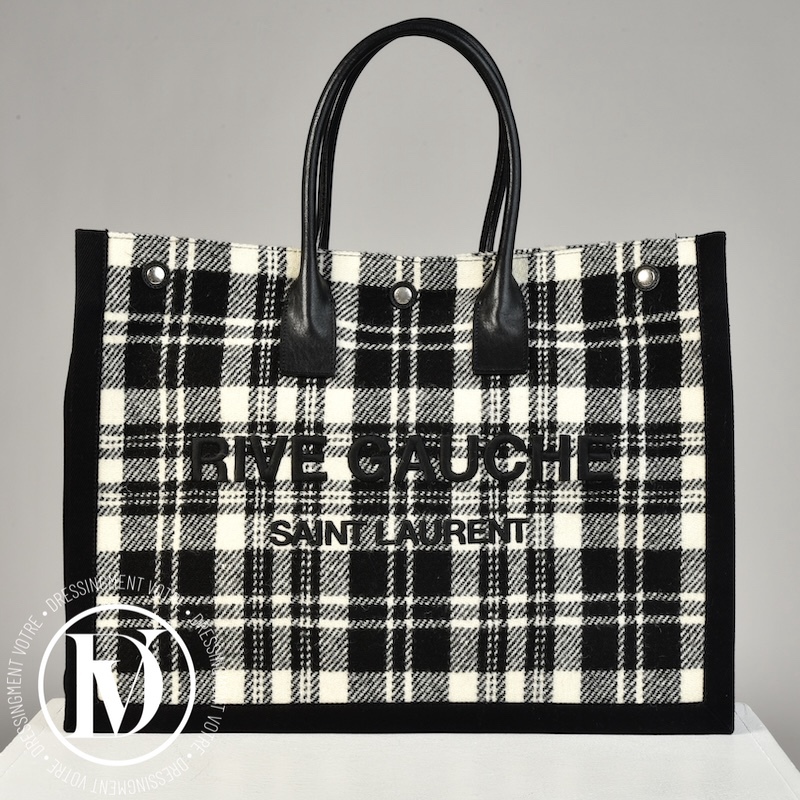 Cabas Rive Gauche en toile bicolore - Saint Laurent Dressingment Votre
