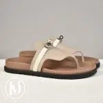 Sandales Empire en cuir bicolore p.38 - Hermès Dressingment Votre