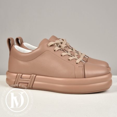 Sneakers Happy en cuir rose perle p.37,5 - Hermès