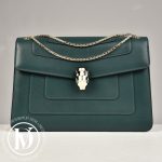 Sac Serpenti Forever médium en cuir vert - Bulgari Dressingment Votre