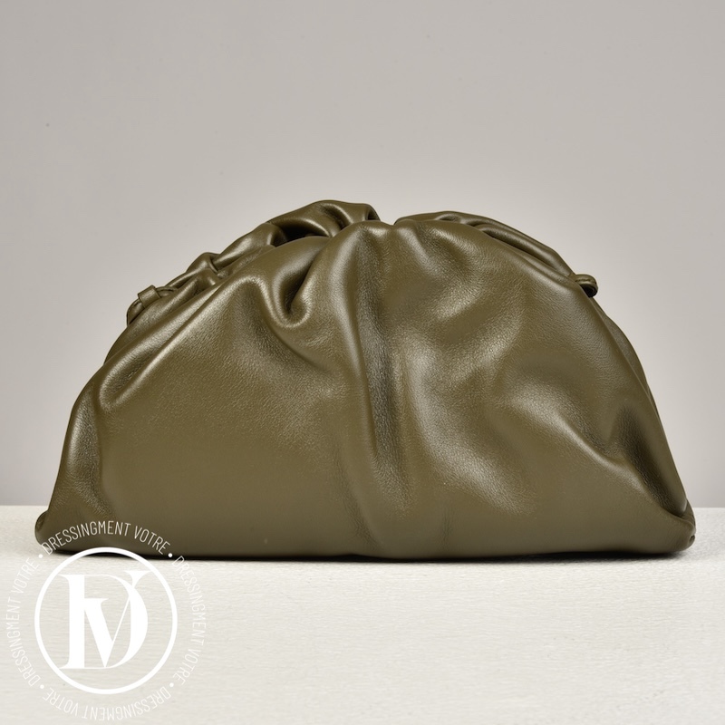 Sac mini Pouch en cuir kaki - Bottega Veneta Dressingment Votre