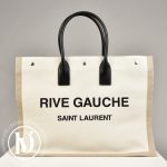Cabas GM Rive Gauche en toile beige - Saint Laurent Dressingment Votre