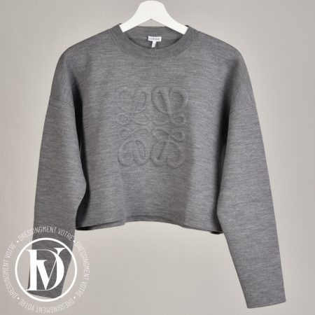 Pull court Anagram jersey gris t.S - Loewe