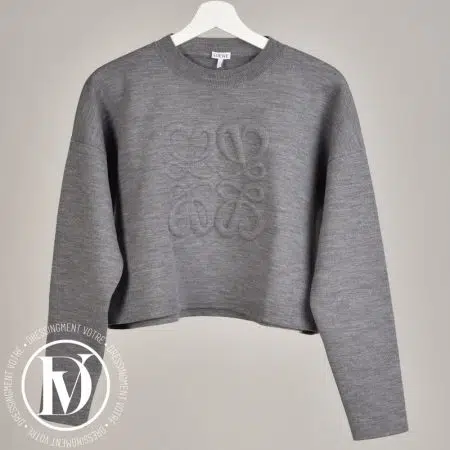 Pull court Anagram jersey gris t.S - Loewe