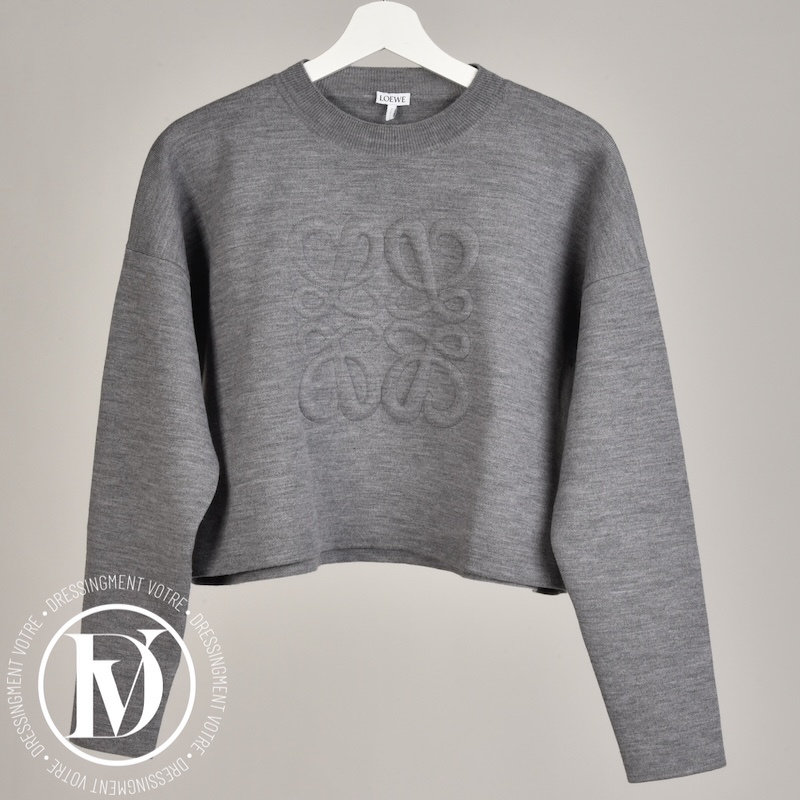 Pull court Anagram jersey gris t.S - Loewe Dressingment Votre