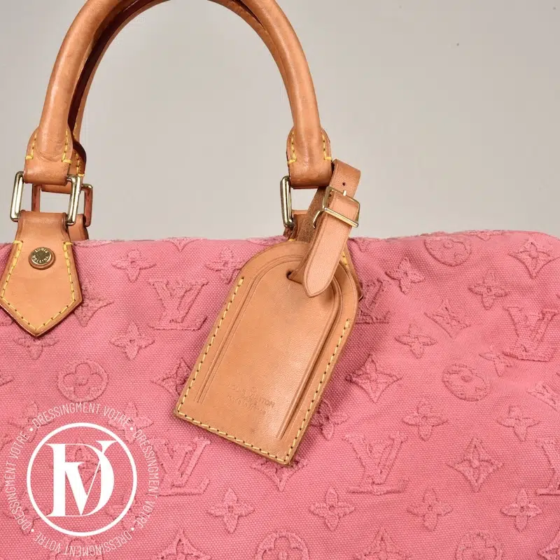Sac Speedy 35 bandoulière denim rose - Louis Vuitton Sac Speedy 35 bandoulière denim rose - Louis Vuitton – Image 5