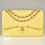 Sac Timeless Jumbo en cuir jaune - Chanel Dressingment Votre