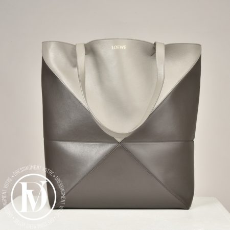 Cabas Puzzle XL en cuir bicolore - Loewe