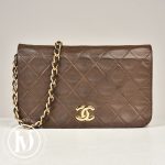 Petit sac CC en cuir marron - Chanel Dressingment Votre