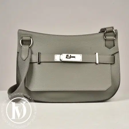 Mini Jypsiere en cuir Evercolor Gris Meyer - Hermès