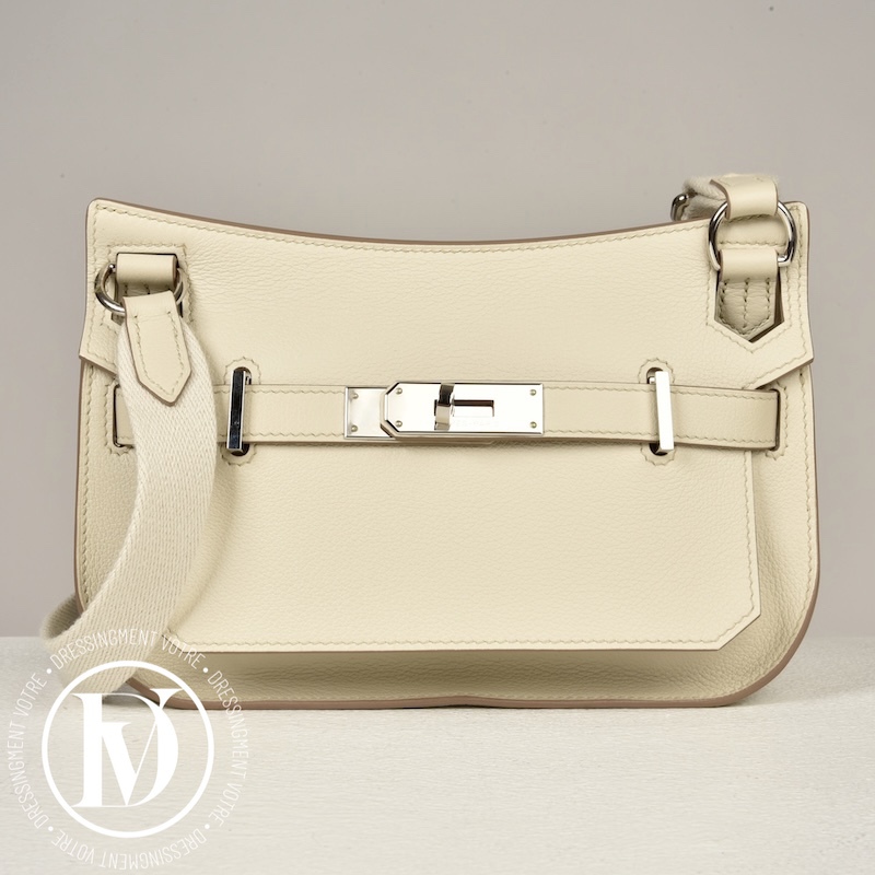 Mini Jypsiere en cuir Evercolore Béton - Hermès Dressingment Votre