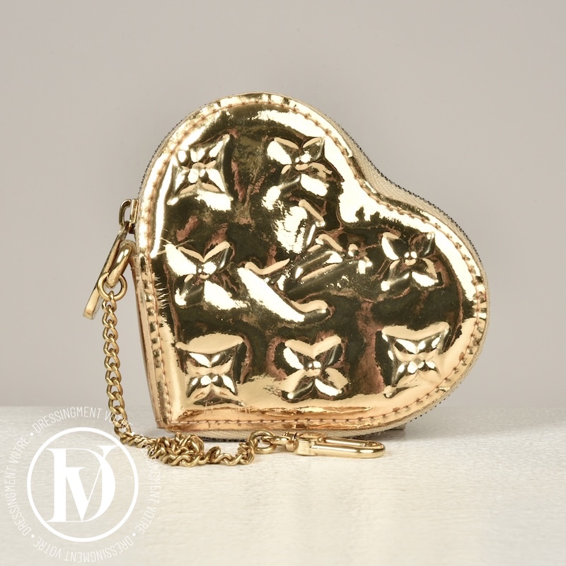 Porte-monnaie en cuir verni monogram doré - Louis Vuitton Dressingment Votre