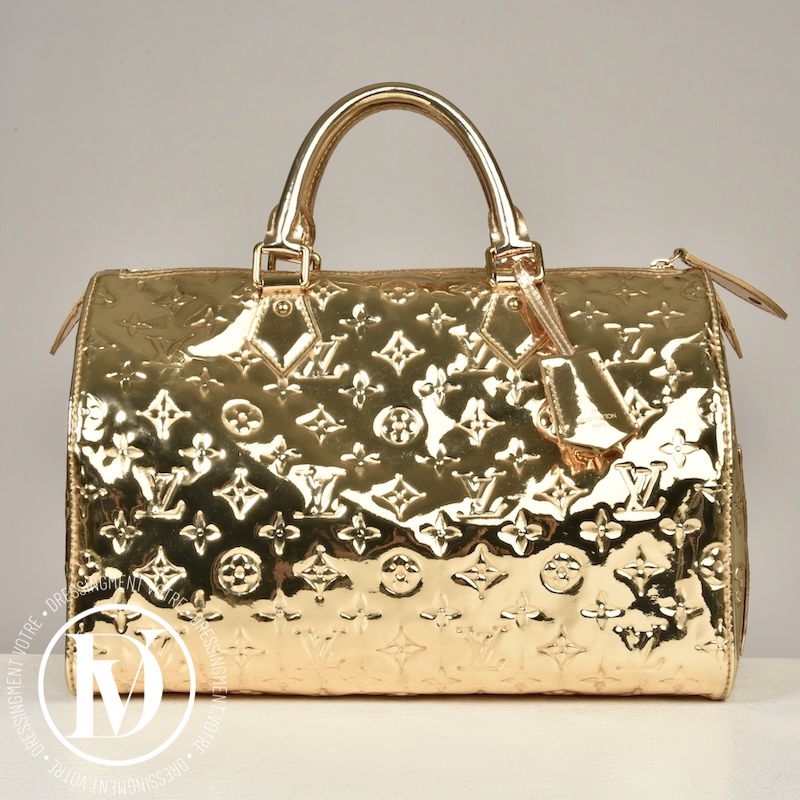 Sac Speedy 35 monogram miroir doré - Louis Vuitton Dressingment Votre