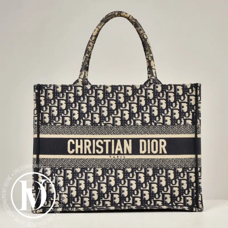Tote Book médium toile DiorOblique - Dior site seconde main de luxe,friperie de luxe,marque de luxe pas cher,seconde main vetement de luxe,friperie haut de gamme en ligne Tote Book médium toile DiorOblique - Dior Dressingment Votre