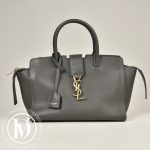 Sac Downtown baby en cuir gris foncé - Saint Laurent Dressingment Votre