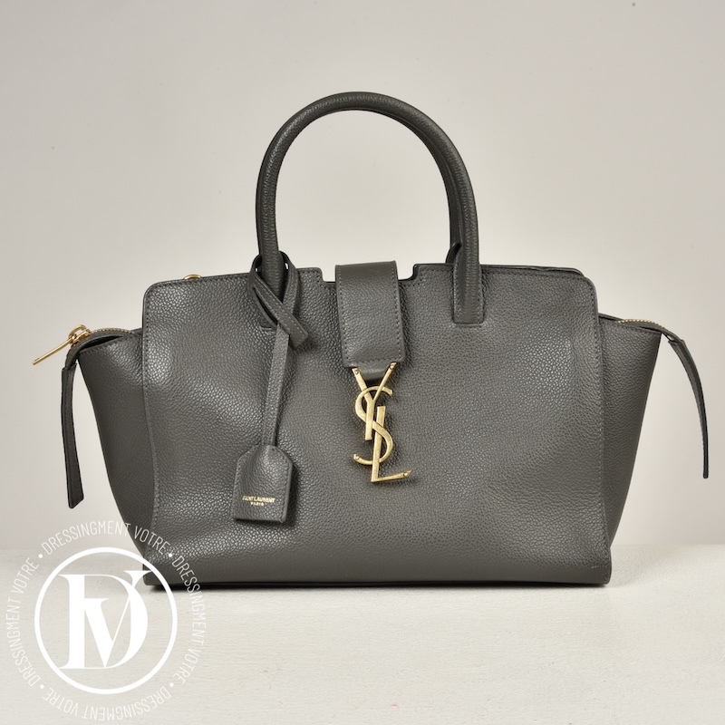 Sac Downtown baby en cuir gris foncé - Saint Laurent Dressingment Votre