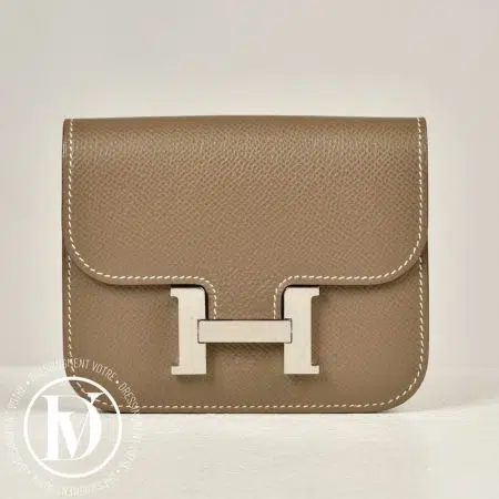 Pochette Constance Slim epsom étoupe - Hermès