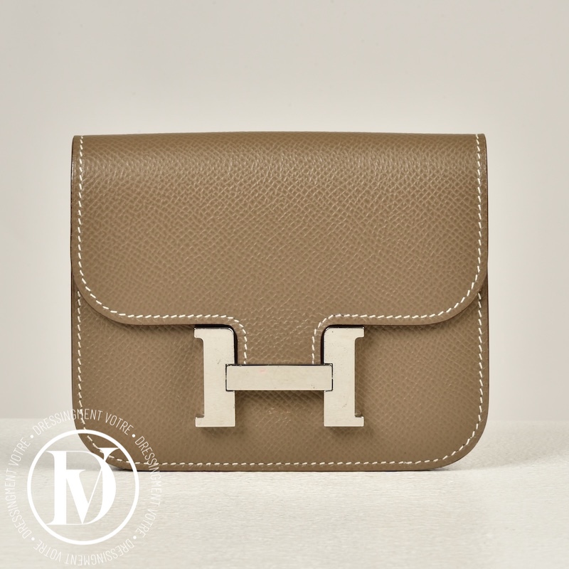 Pochette Constance Slim epsom étoupe - Hermès Dressingment Votre