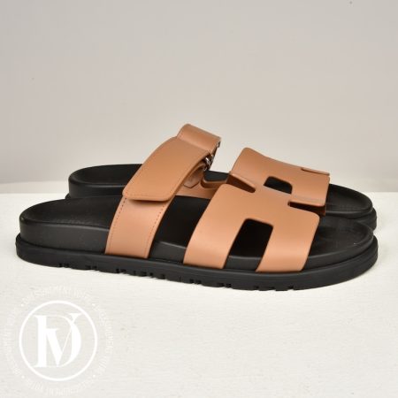 Sandales Chypre en cuir naturel p.37,5 - Hermès Dressingment Votre