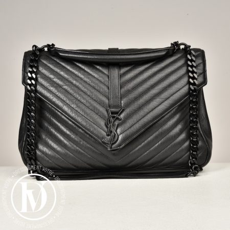 Sac Collège GM en cuir full black - Saint Laurent Dressingment Votre